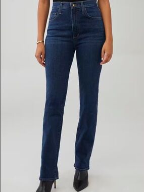 Favorite Daughter The Valentina Dark Indigo High-Rise Boot-Cut Jeans
